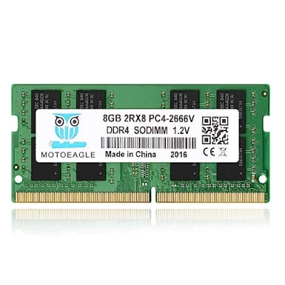 Abbildung von [DDR4 RAM] 8 GB DDR4 2666 MHz PC4 21300 (PC4 2666V) CL19 SODIMM 1,2 V 260 Pin Nicht ECC SO DIMM Laptop Notebook Arbeitsspeicher