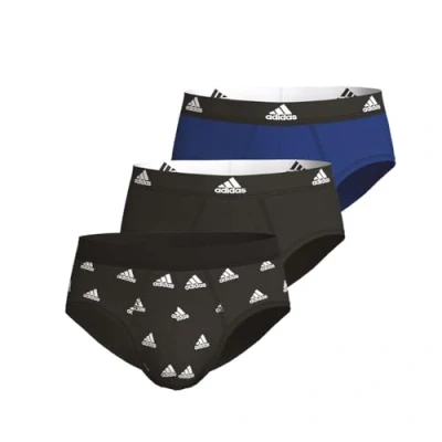 Abbildung von adidas Herren Multipack Brief (3pk) und Active Flex Cotton (6 Pack) Slip, Multicolor 5, S