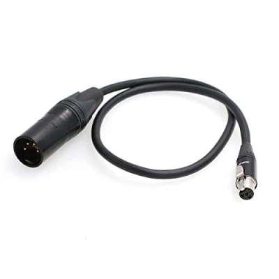 Abbildung von 12 V Stromkabel XLR 4 polig auf Mini für TVLogic, Alphatron EVF Monitor 50,8 cm (20 Zoll)