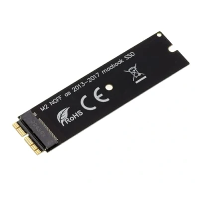 Abbildung von KALEA INFORMATIQUE M2 zu MAC Adapter 2013 2014 2015 2016 2017 2018 2019 2020 mit SSD in 12+16 Punkten. M.2 NVMe Unterstützung für Macs, die nach produziert Werden.
