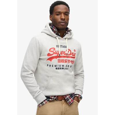 Abbildung von Superdry Kapuzenpullover, Herren, Größe: Small, Hellgrau