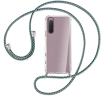 Abbildung von mtb more energy® Handykette kompatibel mit Sony Xperia 5 II (6.1&#039;&#039;) Maritim Smartphone Hülle zum Umhängen Anti Shock Full TPU Case