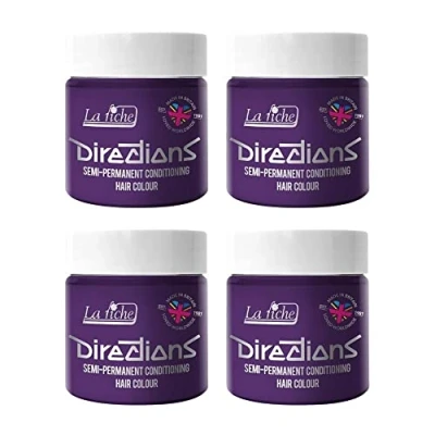 Abbildung von La Riche Directions Semipermanente Haarfarbe 100 ml Dose 4 Packung (Violet)
