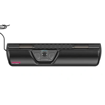 Abbildung von CHERRY ROLLERMOUSE, Ergonomische &amp; Innovative Maus Alternative, kann Beschwerden Vorbeugen Lindern, Zusatztasten für Copy Paste, Weiche Auflage, Schwarz