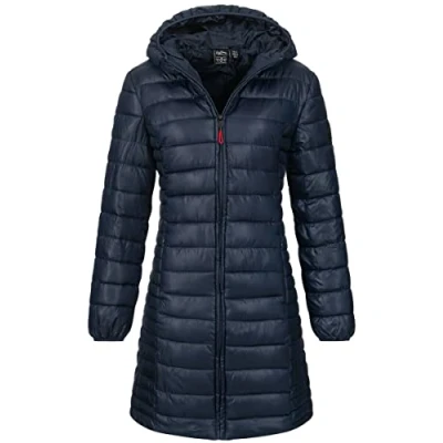 Abbildung von Geographical Norway Steppmantel Winter Jacke Steppjacke Parka Lange Kapuzenjacke Outdoor