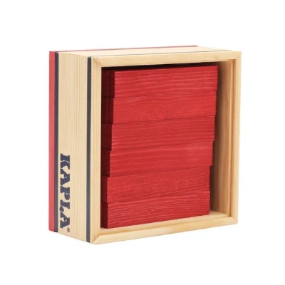 Abbildung von KAPLA® Holzbausteine 40 Stück aus Pinienholz in einer Box Spielbausteine