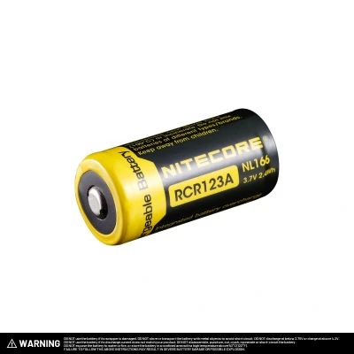 Abbildung von Nitecore aufladbarer RCR123A 650mAh Akku