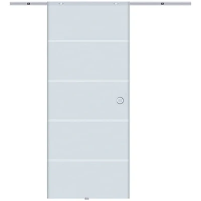 Abbildung von Glasschiebetür Schiebetür Glastür Zimmertür teilsatiniert 775 x 2050 mm