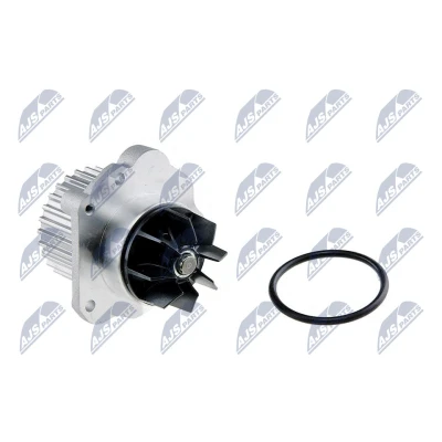 Abbildung von NTY CPW RE 042 Wasserpumpe 28 mit Dichtung mechanisch RENAULT: CLIO 2, LAGUNA 2 Grandtour, PEUGEOT: 607 Limousine