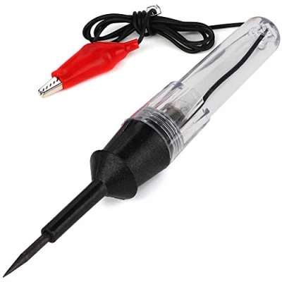 Abbildung von Elektrischer Teststift, 6 12 24 V Auto Elektrische Spannung Teststift Licht Lampe Stromkreis Tester Detektor Sonde