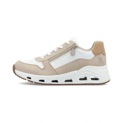 Abbildung von Rieker Sneaker low, Damen, Größe: 36, Ginger weiss lehm marble Schuhe