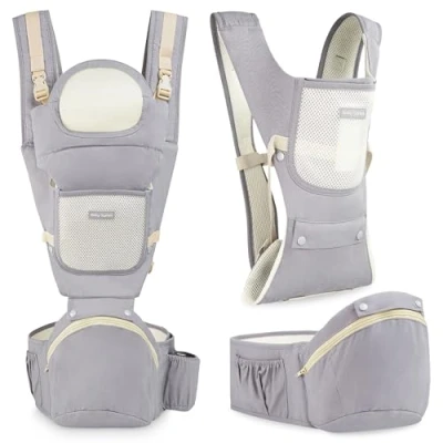 Abbildung von Moby System Babytrage Ergonomische AMY 10in1 0 36 Monate, grau