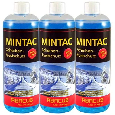 Abbildung von ABACUS® Scheibenfrostschutz bis 70 C, Frostschutzmittel, Konzentrat, Frostschutzmittel Scheibenwaschanlage Konzentrat 3x 1000ml (7046)