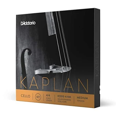 Abbildung von D&#039;Addario Kaplan Cello Saiten Vollständiger Satz KS510 4/4M Cellosaiten 4/4 Skala, Mittlere Spannung