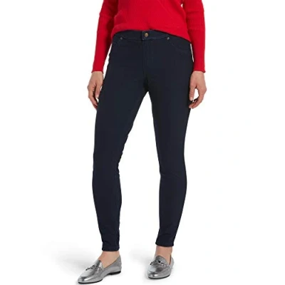 Abbildung von HUE Damen Ultraweiche Fleece gefüttert Denim Leggings Warm Modische Leggings, Ink Wash, M