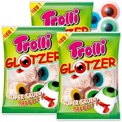 Abbildung von PartyMarty 12 Trolli Glotzer der fruchtig saure Grusel Spass Nicht nur für Halloween