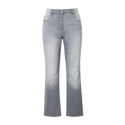 Abbildung von Ulla Popken Jeans Straight Leg, Damen, Größe: 52, Dark gray denim