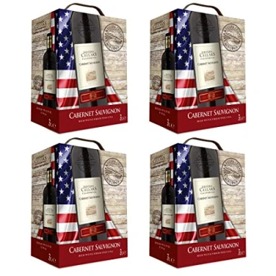 Abbildung von Cabernet Sauvignon Rotwein trocken Bag in Box Western Cellars Kalifornien, USA (4x 3,0L)