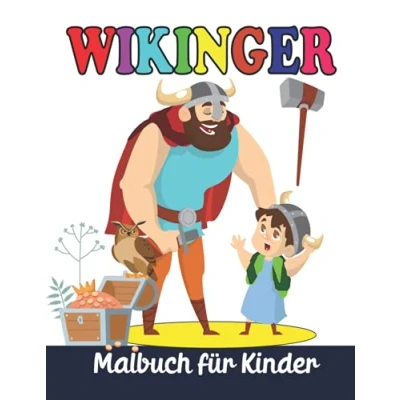 Abbildung von Wikinger Malbuch für Kinder: Malvorlagen Jungen und Mädchen ab 4 Jahren