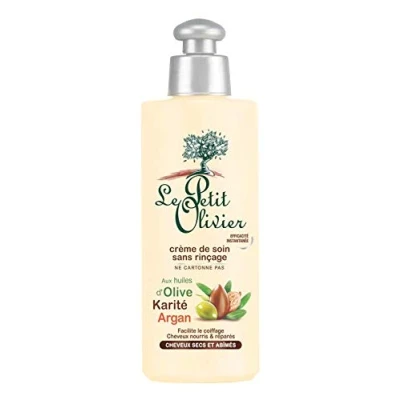 Abbildung von Le Petit Olivier Ausspülfreie Creme für beschädigtes Haar Olive, Shea, Argan (Huile d&#039;Olive, Karité, Argan) 200 ml