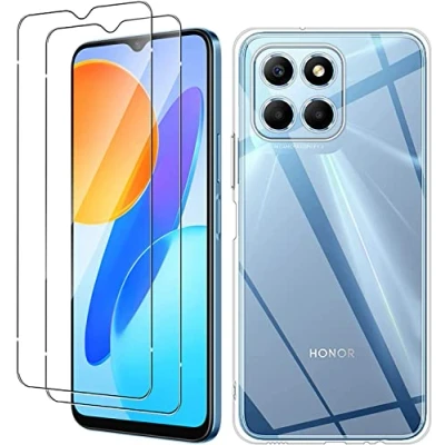 Abbildung von [3 Stück Schutzfolie Kompatibel mit HONOR X6 Panzerglasfolie, Anti Kratz, 9H Härte, Ultra Klar Schutzglas, Blasenfrei Folie, Fall Transparent Panzerglasfolie