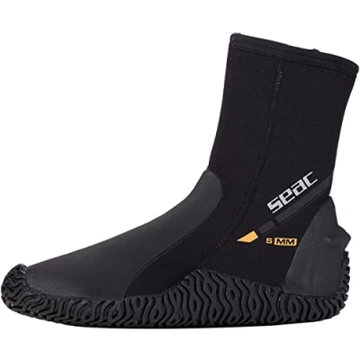 Abbildung von Seac Basic HD, Füßlinge aus 5 mm Neopren und Fester Laufsohle, schwarz, XXL