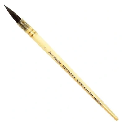 Abbildung von Winsor &amp; Newton 5250302 Pure Squirrel Verwasch Pinsel für Aquarellfarben, herrvorragende Farbaufnahmekapazität und Farbkontrolle Nr. 10 mm
