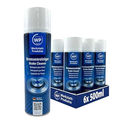Abbildung von 6x Dosen Bremsenreiniger WP 500 ml original von Werkstatt Produkte Sprüht 360 in jeder Lage