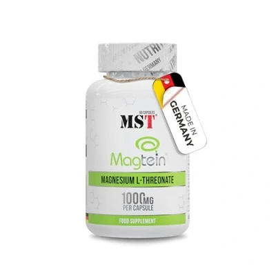 Abbildung von Magnesium L Threonate 1000 mg hochdosiert 60 vegane Kapseln Magnesiumpräparat mit Magtein laborgeprüft hochwertige Formel für tägliche Magnesiumzufuhr MADE IN GERMANY