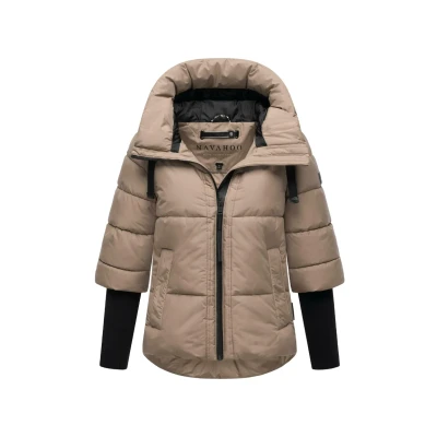 Abbildung von Navahoo Stepp Lotusherz Winterjacke, Damen, Größe: XS, Taupe grey