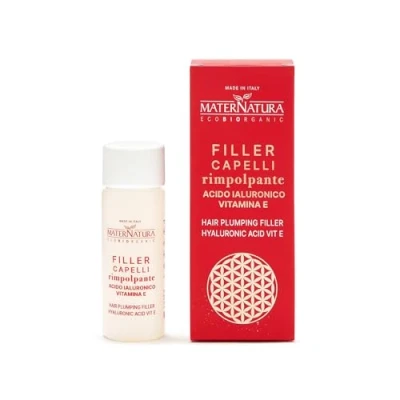 Abbildung von Maternatura, Haarfüller mit Hyaluronsäure und Vitamin E, Abschlussfüller, Anti Frizz Glanz, Made in Italy 50 ml