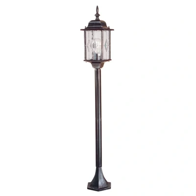 Abbildung von Elstead Lighting WX4 Wegeleuchte Wexford 1xE27 schwarz / silber H:123,5cm B:15,9cm