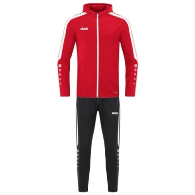 Abbildung von JAKO Kinder Trainingsanzug Polyester Power mit Kapuze, Rot, 128