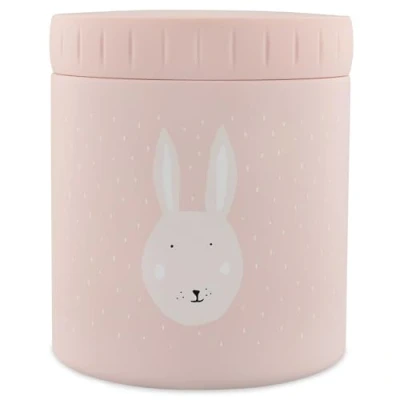 Abbildung von Trixie Isolierte Lunchbox aus Edelstahl, 500 ml Lebensmittelbehälter für Mittagessen/Snacks (Mrs. Rabbit (Hase))