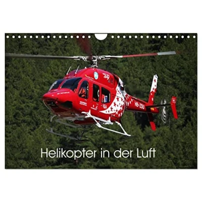Abbildung von Helikopter in der Luft (Wandkalender 2025 DIN A4 quer), CALVENDO Monatskalender