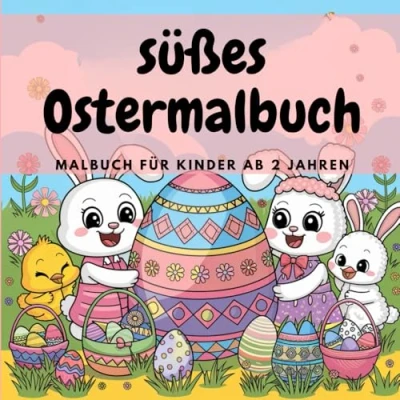 Abbildung von Süßes Ostermalbuch: Malbuch für Kinder ab 2 Jahren: Kreativer Malspaß die Kleinsten!