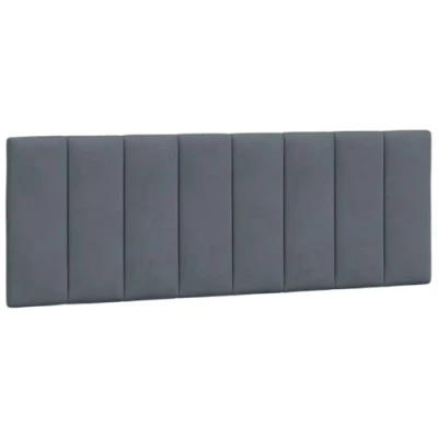 Abbildung von vidaXL Kopfteil Kissen Dunkelgrau 140 cm Samt, (1 St)