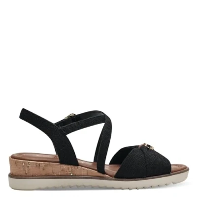 Abbildung von Tamaris Keilsandalette, Damen, Größe: 38, Black Schuhe