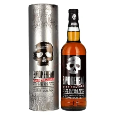 Abbildung von Smokehead HIGH VOLTAGE Islay Single Malt Scotch Whisky in Tinbox 58,00% 0,70 lt.