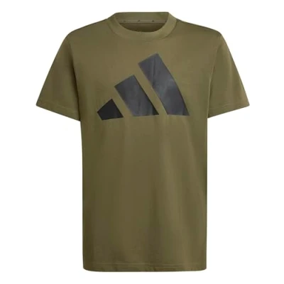 Abbildung von adidas Performance TEE Tshirt print für Kinder, Größe: 176, Olive strata/black