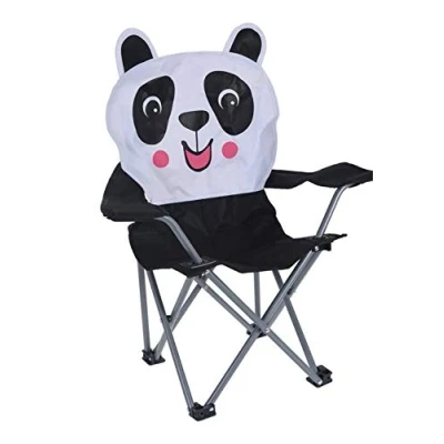 Abbildung von Meinposten. Campingstuhl für Kinder Klappstuhl Gartenstuhl Kind Klappsessel Kinderklappstuhl (Pandabär)
