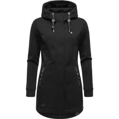 Abbildung von Ragwear Letti Bonded Sweatjacke, Damen, Größe: XS, Black