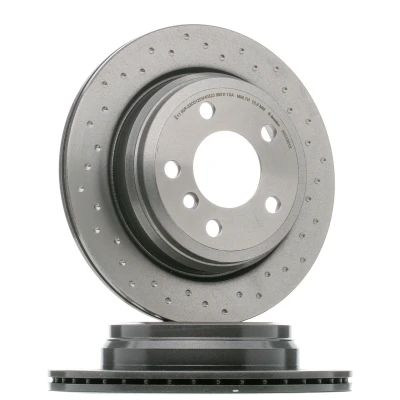 Abbildung von BREMBO 09.B338.1X Bremsscheibe 300 20 5 gelocht/innenbel. beschichtet hochgekohlt mit Schrauben BMW: 3 GT, 4 Gran Coupe, Limousine