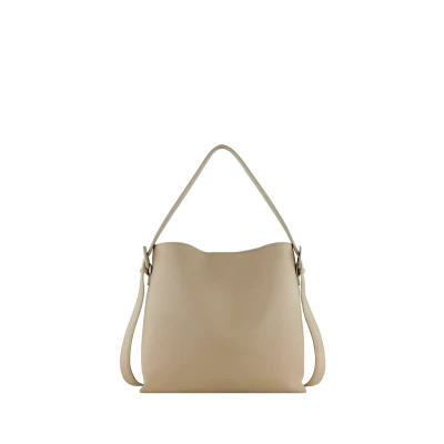 Abbildung von bugatti Luna Bag in Schultertasche aus Kunstleder, Damen Umhängetasche, beige