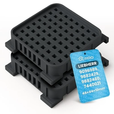 Abbildung von DL pro 2 er Set Fresh Air Aktivkohlefilter 48x44x10mm für Liebherr 9096989 9882429 9882460 7440021 Kohlefilter Geruchsfilter Luftfilter Innenraumfilter Kühlschrank KühlGefrierKombination