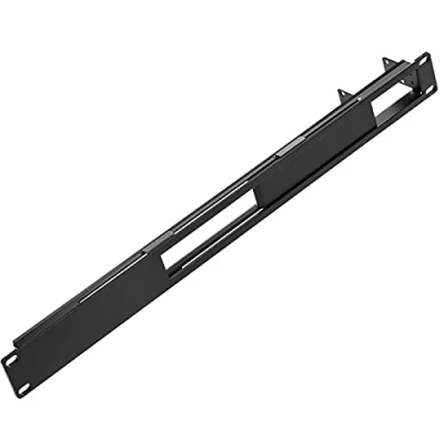 Abbildung von Ubiquiti Networks ER RMKIT Montageset Regalzubehör (Montageset, Schwarz, 48,3 cm (19 Zoll), 1U, EdgeRouter 4, 6P)