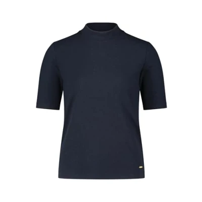 Abbildung von Betty &amp; Co AVEC Structure À COL Droit Tshirt basic, Damen, Größe: Medium, Navy blue