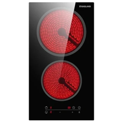Abbildung von GASLAND CH30BF Glaskeramikkochfeld, Autark Elektrokochfeld 30 cm, Kochfeld Elektro, Einbaukochfeld 2 Kochzonen, Kindersicherung, Automatik Timer, 3000W (kein Stecker)