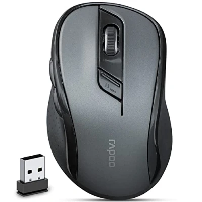Abbildung von Rapoo M500 Silent kabellose Maus, Bluetooth, 2.4 GHz, 1600 DPI Maus (Bluetooth)