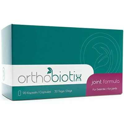 Abbildung von orthobiotix joint formula mit Glucosamin, Chondroitin, MSM, Hyaluronsäure und 10 weiteren Nährstoffen 90 Kapseln hochdosiert